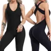 Yoga outfit mode dames sport suit sexy open back yoga set fitness jumpsuit 2021 dames tracksuit buikcontrole gym broek sportkleding p230504