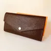 M60531 Sarah Wallet Designer Women's Long Envelope Flap Emilie Josephine Wallet Key Card Coin Holder Purse Mini Pochette ACCE276Z