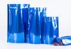 Diverses couleurs emballages à fermeture éclair Mylar sacs sacs d'emballage brillant