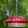 1 pièce, facile à nettoyer, meilleures mangeoires pour colibris, mangeoire pour colibris avec fossé de fourmis intégré pour l'extérieur, cintre pour mangeoire à oiseaux en plein air