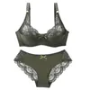 Beha's stelt sexy ultradunne dikke push-up kanten bcde cup bh bh-sets voor dames ondergoed plus size vrouwelijke lingerie 230427