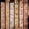 Emballage cadeau Poésie anglaise Washi Tape Vintage Letters Floral Masquage décoratif pour Collage Junk Journal Scrapbooking Planner DIY