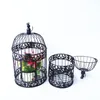 Nests Modern Iron Metal Bird Cage Small Medium Set Bird Cage Decorative Ornaments Window Wedding Decoration Bird Cage