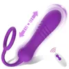 Vibratoren Teleskop-Ei-Stick, kabellose Fernbedienung, Silikon-Aufladung, Damen-8-Frequenz-Vibration, G-Punkt-Masturbation, sexuelle Produkte für Erwachsene