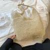 Abendtaschen Handstrickpackung 2023 Modedesign Große Kapazität Einzelne Schulter Gewebte Tasche Sommer All-matched Frauen Handtasche