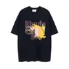 Designer Moda Abbigliamento Uomo T-shirt Maglietta High Street Rhude New Gradient Eagle Lettera Stampa T-shirt manica corta casual in cotone estivo da donna da uomo