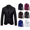 Herrenanzüge Anzugjacken Mode Slim Fit Solide Blazer Business Casual Party Vielseitig Kostüm Komfort Einknopf für Männer