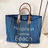 2022 Nieuwe kleine geurige canvas met lederen handketen Pearl Beach Mommy One Shoulder Tote Bag Groothandel handtassen 30 dollar