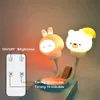 Luci Cute LED Chlidren USB Light Cartoon Night per Baby Kid Bedroom Decor Lampada da comodino Regalo di Capodanno 2022 AA230426