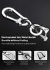 Nyckelringar Anti-Lost Car Key Pendant Split Rings Keychain Telefonnummer Kort Keyring Auto Vehicle Lobster Clasp Key Chain Car Accessories J230427