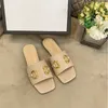 Top Women Women Designer Slipper Slides Slippers planos Botas de sandália G São de verão Moda Classic Casual Woman Sliders Beach Leather Genuine With Box 10A