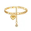 Ankiety kostka dla kobiet złoto kolor stali nierdzewnej kubańskie link kostki Bracelety letnia moda łańcuch nóg biżuteria plażowa ANCKLETS 230426