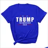 Zwangerschapstops Tees 15 stijlen Trump 2024 T-shirt Letterprint Ronde hals Casual Amerikaanse presidentsverkiezingen Trui met korte mouwen D Dhihz