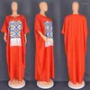 Vestidos de talla grande africanos para mujer Moda musulmana Abaya Dashiki Maxi vestido manga de murciélago señoras ropa tradicional Hada