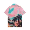 002Designer Shirt Mens Button Up Shirts print bowling shirt Hawaii Floral Casual Shirts Men Slim Fit Short Sleeve Dress Hawaiian t-shirt M-3XL