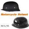 Motorcycle Helmets M/L/XL Summer Vintage Scooter Cruiser Helmet Half Face Bright Black Car-styling