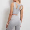 Yoga -outfit Athvotar 2 -delige set Women Sport Set Yoga Sports Bra High Taille Leggings Sports Suit Athletic Yoga Set For Women Gym P230504