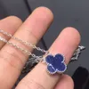 Nuovo classico di alta qualità Peter Stone con collana di diamanti Lucky Grass con pendente a fiore singolo e catena alla clavicola