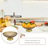 Dinnerware Sets Decorative Footed Bowl Round Fruit With Drainage Holes Terrarium Serving Platter Snack Dish