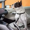 犬の首輪ペット子犬の子犬用車安全シートベルトリーシュペット製品犬リーシュ屋外用の調整可能なハーネス