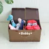 Tillbehör Personlig hundförvaringskorg Fällbar husdjur Förvaringslåda Gratis tryck Namn Paw Dogs Baskets For Dogs Toy Clothes Shoes With Lid