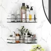 Étagère de salle de bain sans poinçon douche montage mural porte-shampooing rangement cuisine organisateur étagères support pour accessoires de salle de bain