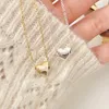 Pendants Amaiyllis 925 Sterling Silver Simple Love Heart Necklace Pendant Light Luxury Personalized Accessories Jewelry