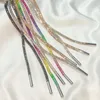 Shoe Parts Accessories Beauty Crystal Full Diamond Shoelace Trend Personality Casual Hightop Shoes Laces Dropship 231127