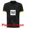 23 24 Maglie di calcio Reus Haller Special Black 2023 2024 Shirt da calcio Bellingham Hummels Brandt Dortmund Yeyna Men Kid Kit Fan Fan Player Player