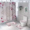 Tapis de salle de bain, ensemble de tapis de bain et rideau de douche, tapis de toilette, décoration d'intérieur, tapis de sol de douche, tapis de salle de bain