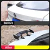 Car Universal Mini Spoiler Tail Wing Carbon Fiber Look Mini Modified Tail Wings Model Auto Styling Decoration Car Accessories