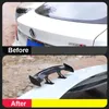 Voiture universelle Mini Spoiler queue aile en Fiber de carbone Look Mini ailes de queue modifiées modèle Auto style décoration voiture accessoires