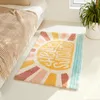 Carpets Sunshine Bedside Mat Soft Fluffy Tufted Rug Carpet Bathroom Area Floor Pad Doormat Bedroom Aesthetic Home Room Decor 120x80cm