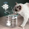 Fourniture du câble USB / Battered Cat Water Fountain Motion Capteur Dispeller Dispensateur Drinker Drinker Anipal inoxydable en acier en acier