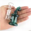 Pipas para fumar Heady Bong Mini 3 pulgadas Pyrex Glass Bongs Plataforma gruesa Agua 14 mm Junta Fab Huevo Aceite Dabs Reciclador con entrega de gota Inicio DHVPA