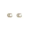 Classic Simple Retro Style G-Letter Designer Stud Earrings Brand Letter Earring For Women Jewelry Accessory High Quality Wedding Gifts