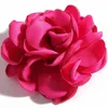 Decorative Flowers 10Pcs 5.5CM Burned Edge Flower Boutique Flatback Artificial Soft Grilled Silk Fabric Wedding Party Home Floral Wreath