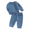 Kleidung Sets Kleinkind Baby Boy Herbst Kleidung Langarm Sweatshirt Hosen Set niedes Kind geborener Winteroutfits