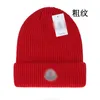 NOUVEAU Designer Bonnet d'hiver tricoté chapeau de laine hommes femmes gros tricot épais chaud fausse fourrure pom chapeaux femme Bonnet k-12