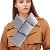 Bandanas Scarf Soft Fleece Winter Warm Cross för utomhusaktiviteter Kvinnor med fickan