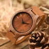 Zegarek na rękę drewniane zegarek ręcznie robione lekkie minimalistyczne zegarki mężczyzn ze skórzaną opaską