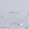 Hangers 925 Sterling Zilver Ronde Disc Choker Ketting Sierlijke Ketting Pailletten Munt Charme Voor Vrouwen Sieraden Gift