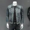 Herren Jacken Herren Moto Racing Lässige Jeansjacke Mode Jean Mantel Frühling Herbst Outwear Cowboy Motorrad