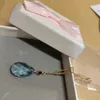 Strängar strängar Howls Moving Castle Inspired Necklace Hauru Halsband Blue Austria Crystal Anime Cosplay Necklace Anime Jewelry Pendant Howl 230426