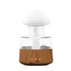 Humidifiers Rain Cloud Ultrasonic Night Light Aromatherapy Essential Oil Diffuser Relaxing Humidifier with Calming Water Drops Sounds 230427