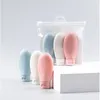 Storage Bottles Nordic Style Portable El Shampoo Shower Gel Bottle Travel Squeeze Lotion Sub-packaging Set Household Supplies