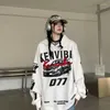 Kobiet batify houzhou graficzne czarne kobiety duże cybernetyczne Y2K Grunge Baddie Streetwear Hip Hop Style Female American Vintage Techwear