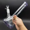 10 tum tung vattenpipa glas bong vatten rör rökande bong bubbler percolator + skål