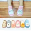 Första vandrare Baby Toddler Shoes Floor Anti-Slip Sock Kids Girls Boys Stretch Knit Sneakers (0-24 månader)