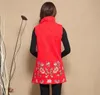 Women's Vests XL-4XL /Spring Female Fashion Cotton And Linen Long Embroidered Collar Button Ma3 Jia3 Chinese Style Jacket